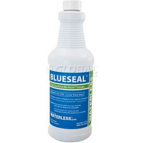 Waterless Co BlueSeal Urinal Sealing Liquid, Case of 12 1114